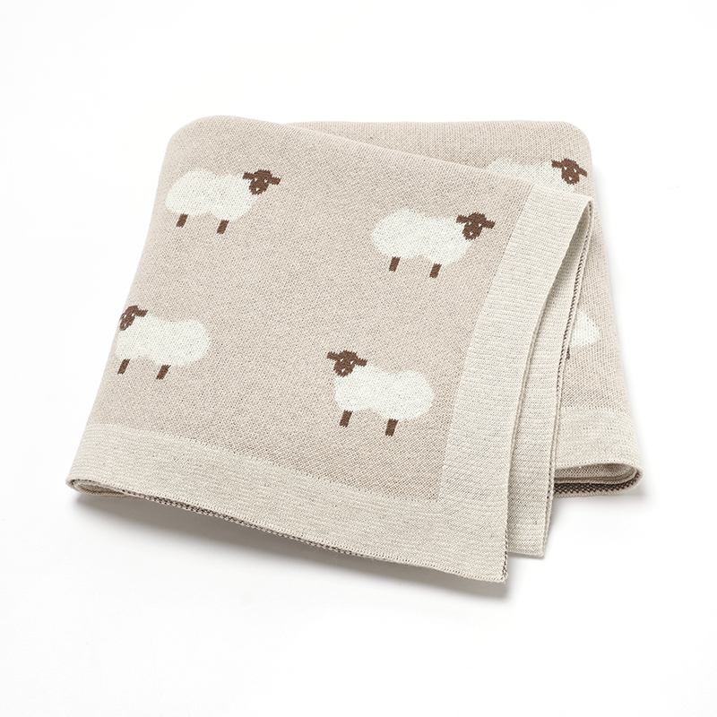 Baby Clothing Organic Cotton - Cute Sheep Print Muslin Newborn Baby