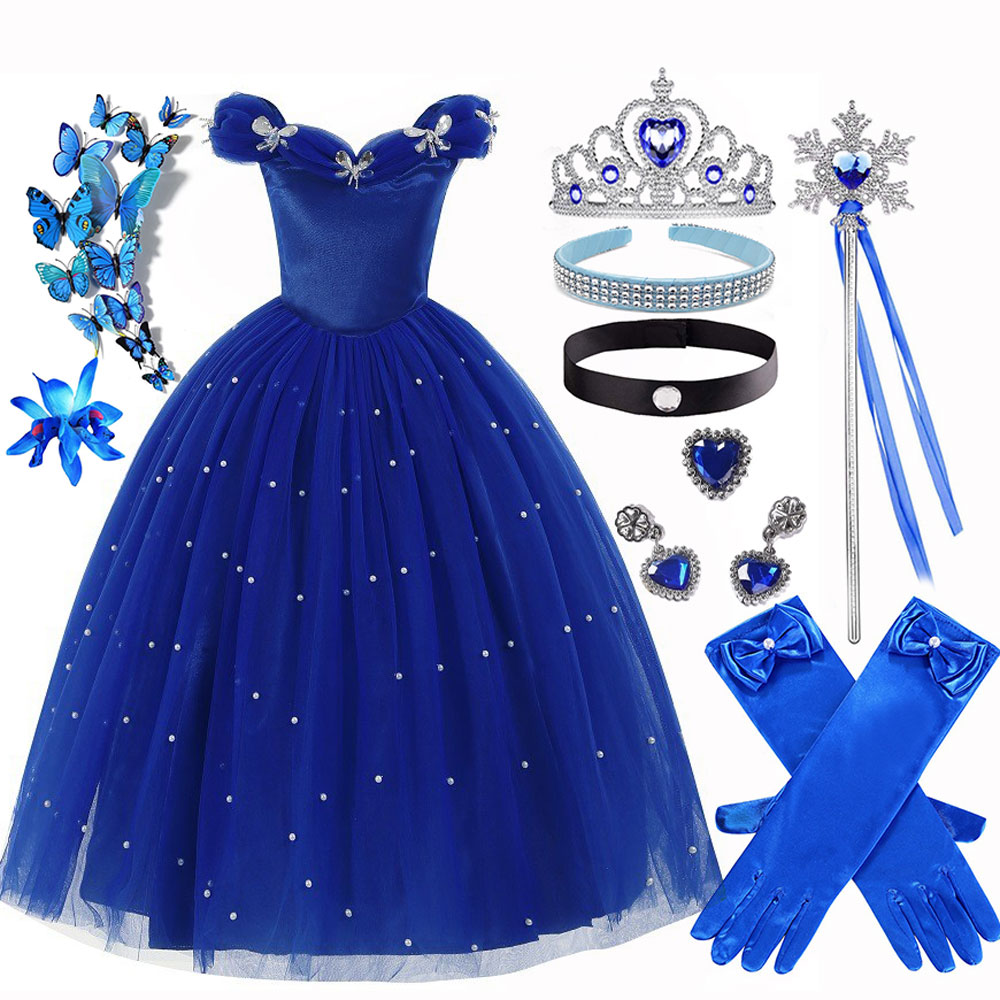 Baby Xmas Clothing - Summer Christmas Luxury Cinderella Clothes For