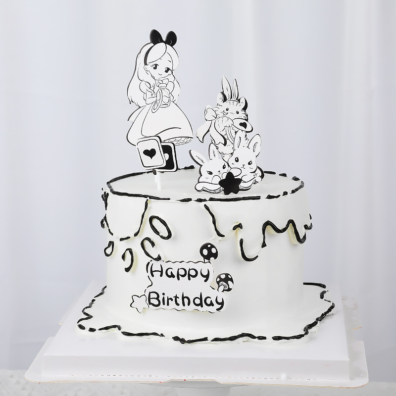 Baby Clothing Event - INS Cute Cartoon Birthday Cake Topper