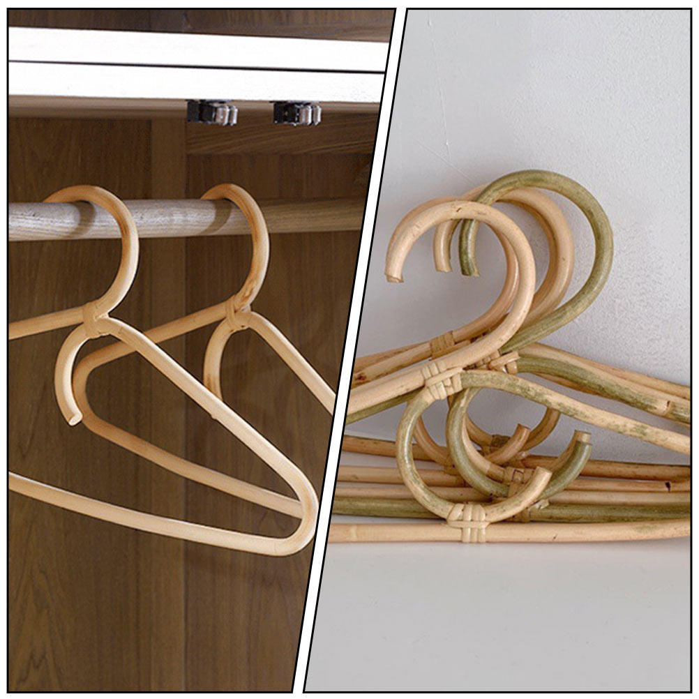 Baby Clothing Drying Rack - 1Pcs Rattan Kids Clothes Hanger Standard