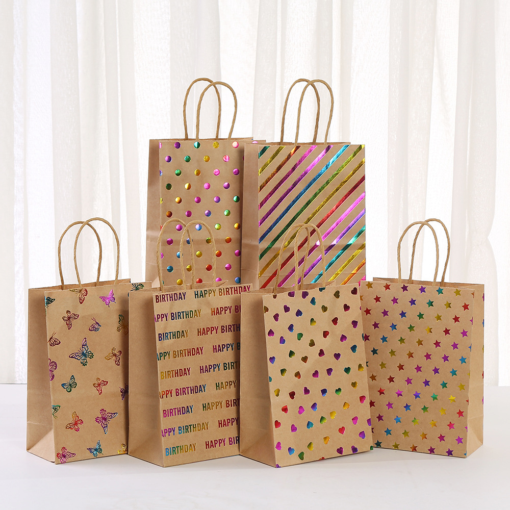 30pcs Stripe Kraft Paper Gift  - огляд і ціна Baby Clothing Event