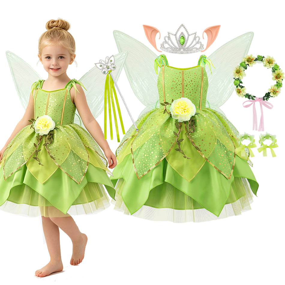 Girls Green Flower Fairy Elf D - огляд і ціна Baby Tutu Skirt
