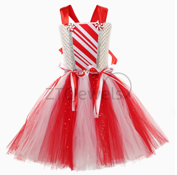 Girls Christmas Candy Cane Tut - огляд і ціна Baby Tutu Skirt