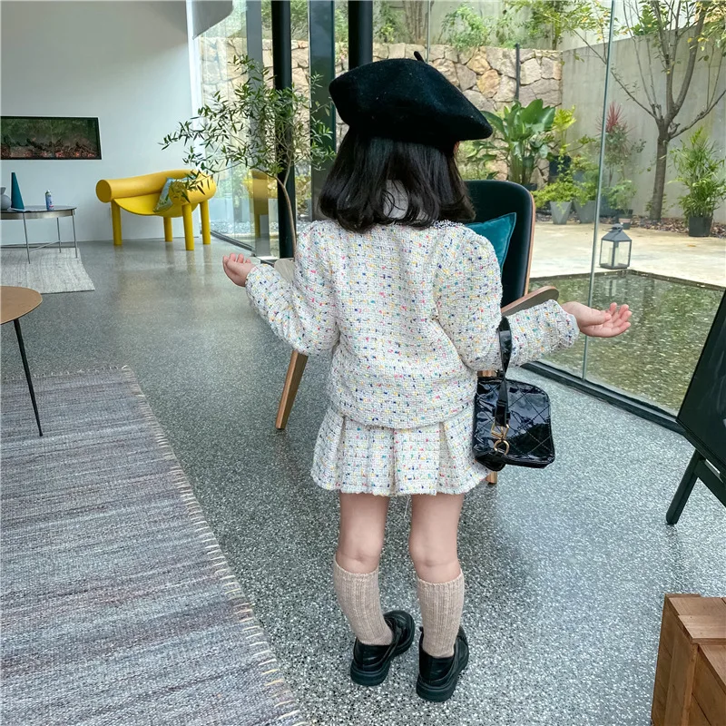 Girls Tweed Sets Clothes Autum - огляд і ціна Baby Clothing Boutique