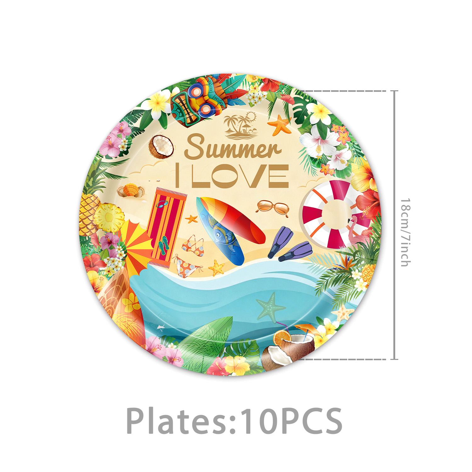 Hawaiian Party Decor Tableware - огляд і ціна Baby Clothing Event